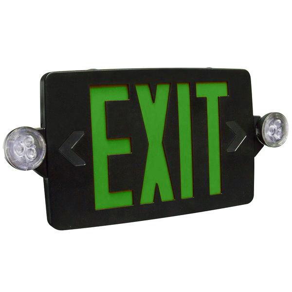 CTXTEU Thin LED Emergency Thermoplastic Combo Exit Sign