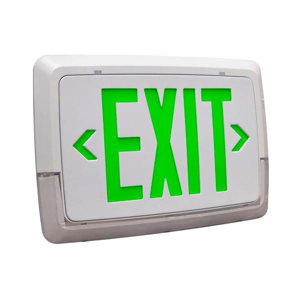 LCTXTEU LED EXIT & EMERGENCY THERMOPLASTIC COMBO
