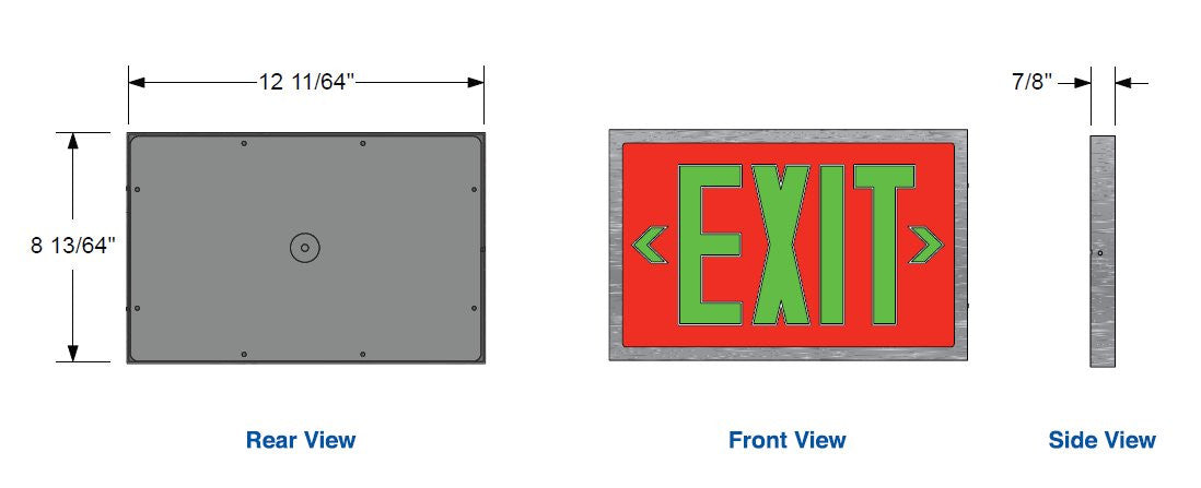 Exit Signs Aluminum Frame