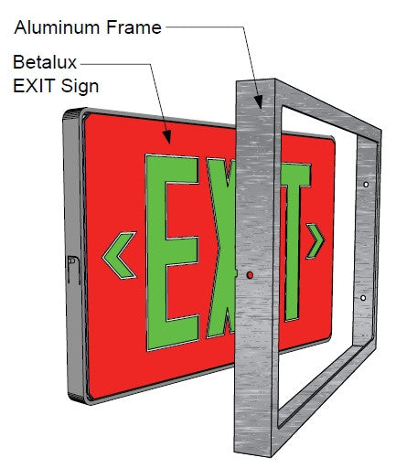 Exit Signs Aluminum Frame