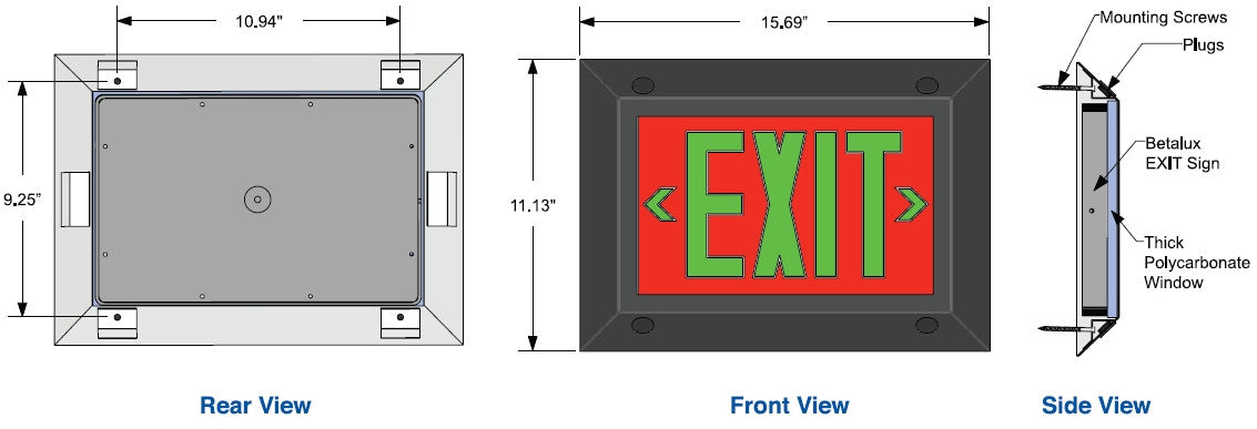 Exit Signs Institutional Frame