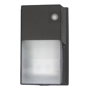 LED wall pack light installed on a commercial exterior wall.