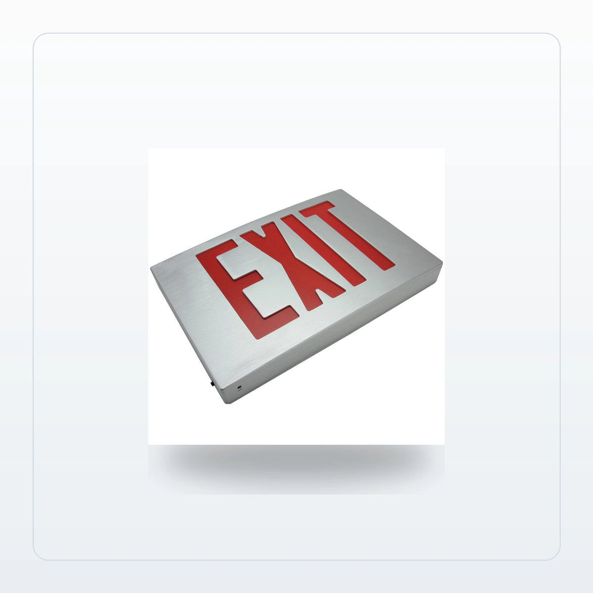 NYC Approved 8-Inch Die-Cast Aluminum LED Exit Sign for Unlimited Lights