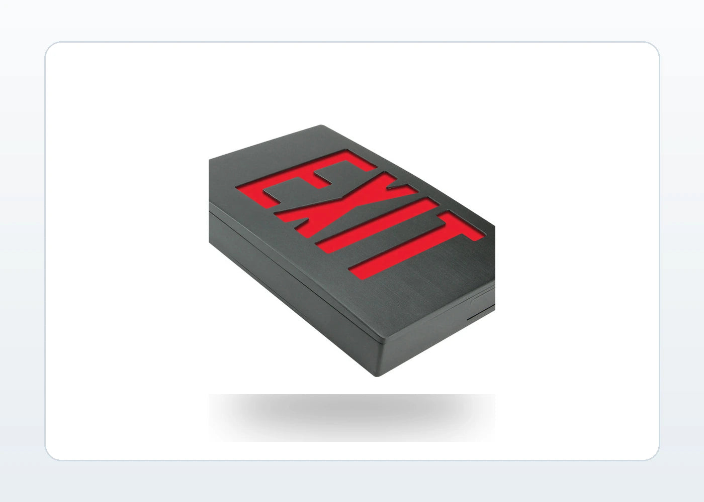 Universal Mount LED Exit Sign - Die-Cast Aluminum with Battery Backup product detail image