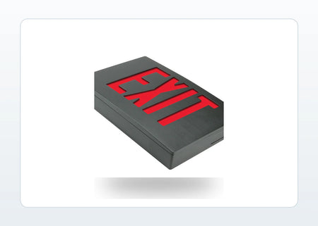 Universal Mount LED Exit Sign - Die-Cast Aluminum with Battery Backup product detail image