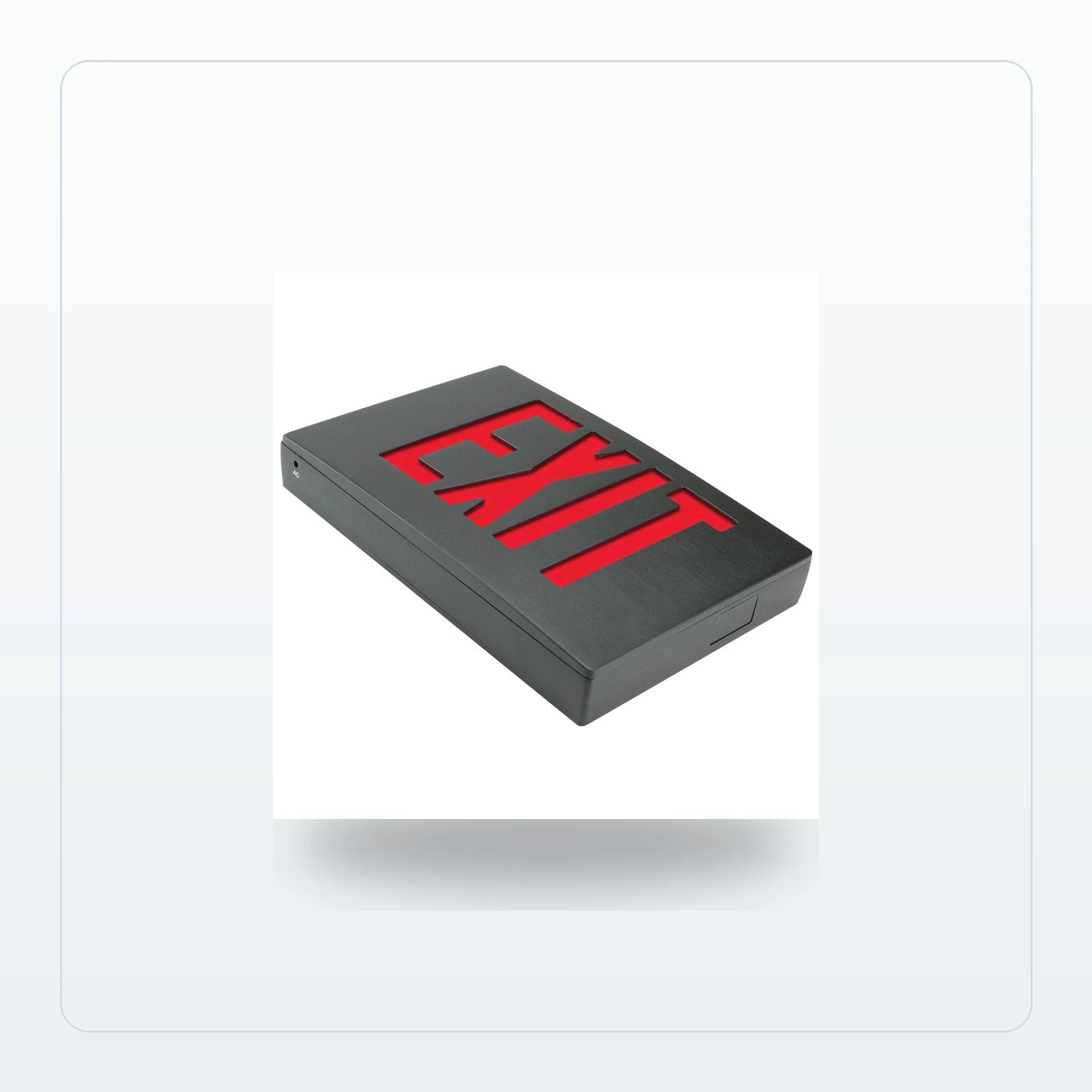Universal Mount LED Exit Sign - Die-Cast Aluminum with Battery Backup for Unlimited Lights