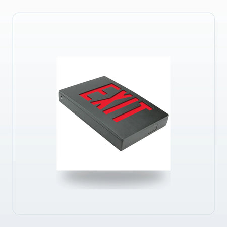 Universal Mount LED Exit Sign - Die-Cast Aluminum with Battery Backup for Unlimited Lights