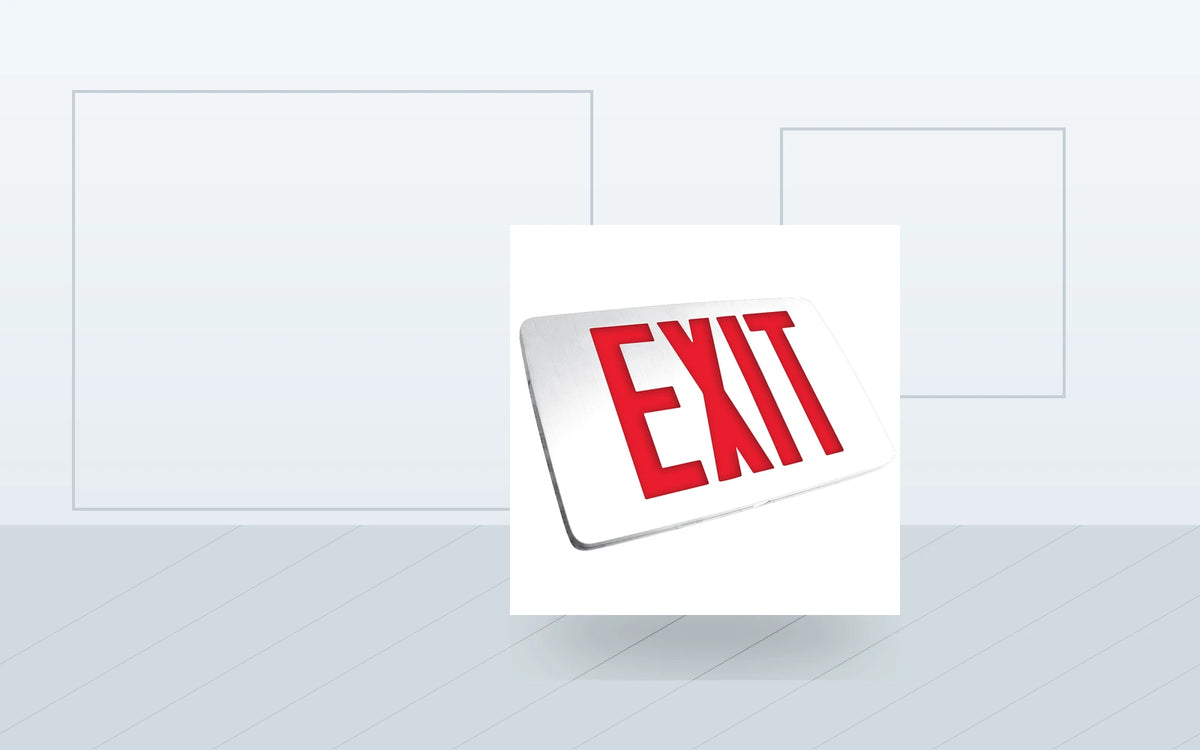 Exit Signs application image for Ultra-Slim Die-Cast Aluminum LED Exit Sign - Battery Backup & Universal Mount