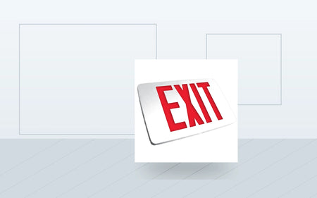 Exit Signs application image for Ultra-Slim Die-Cast Aluminum LED Exit Sign - Battery Backup & Universal Mount
