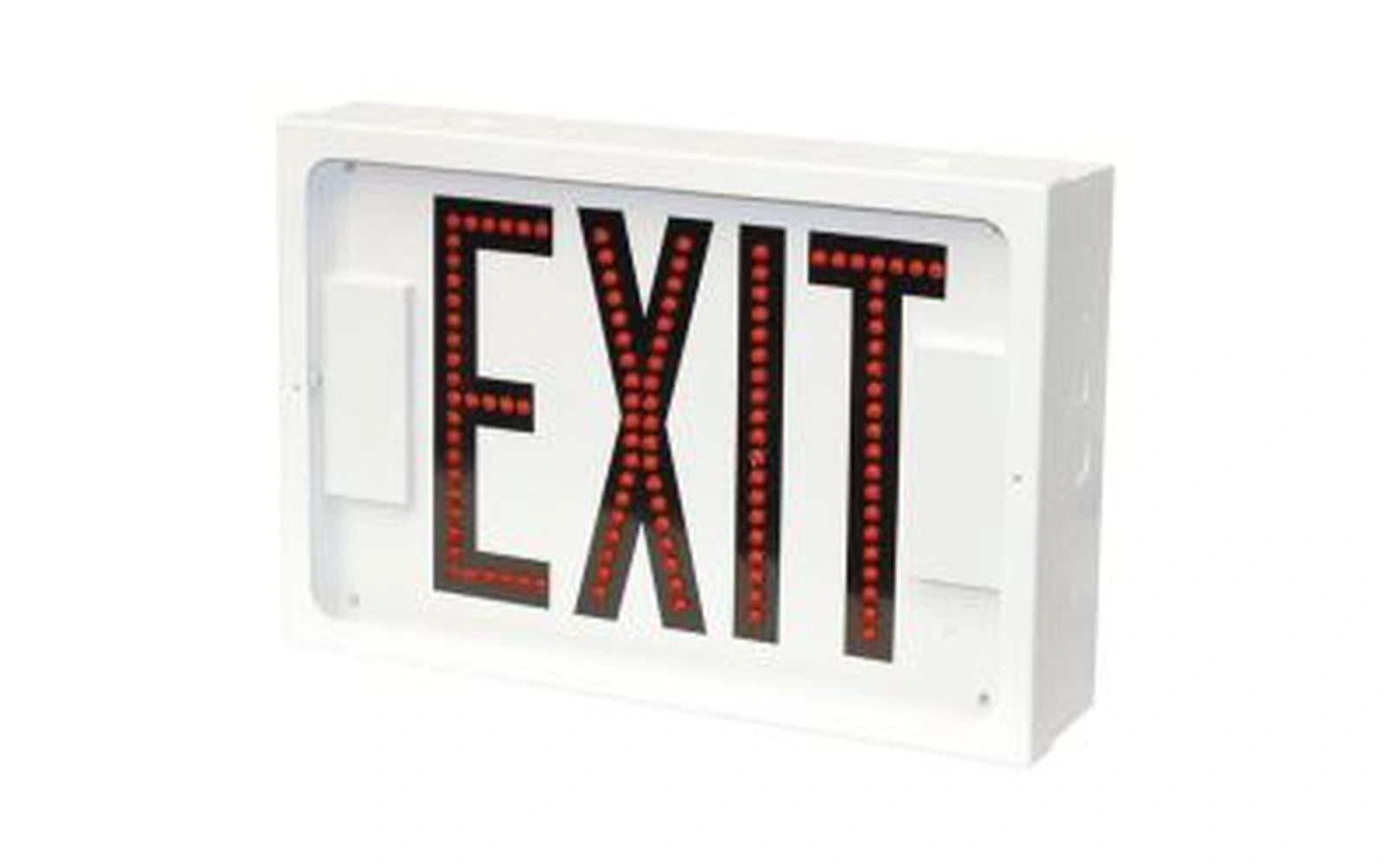 Steel Direct-View LED Exit Sign - Red or Green Letters