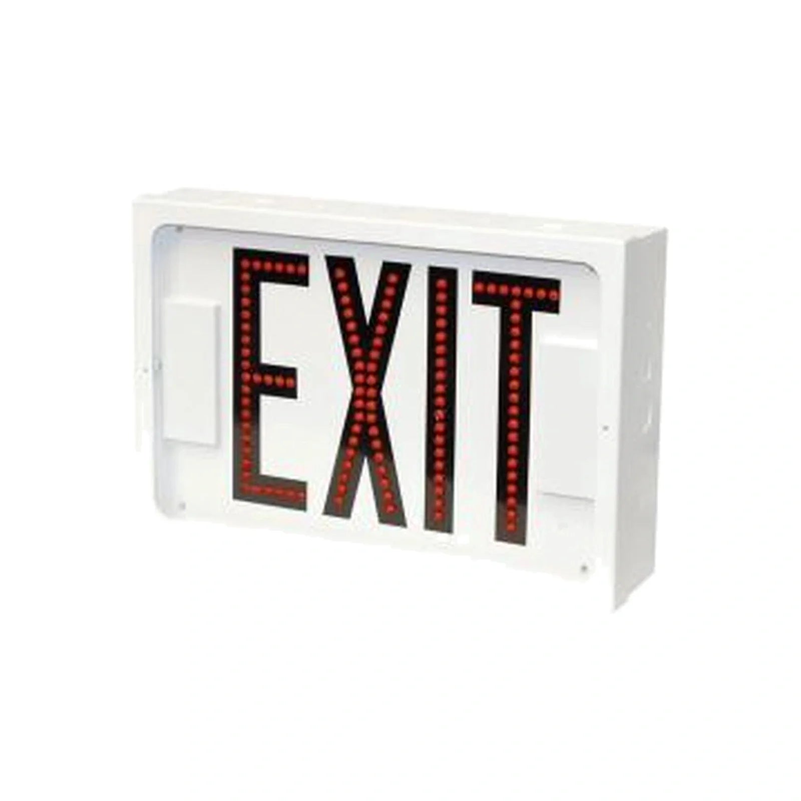 Steel Direct-View LED Exit Sign - Red or Green Letters