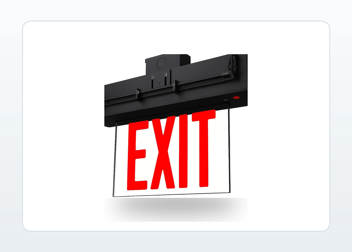Edge-Lit LED Exit Sign - Universal Mount (Aluminum) product detail image