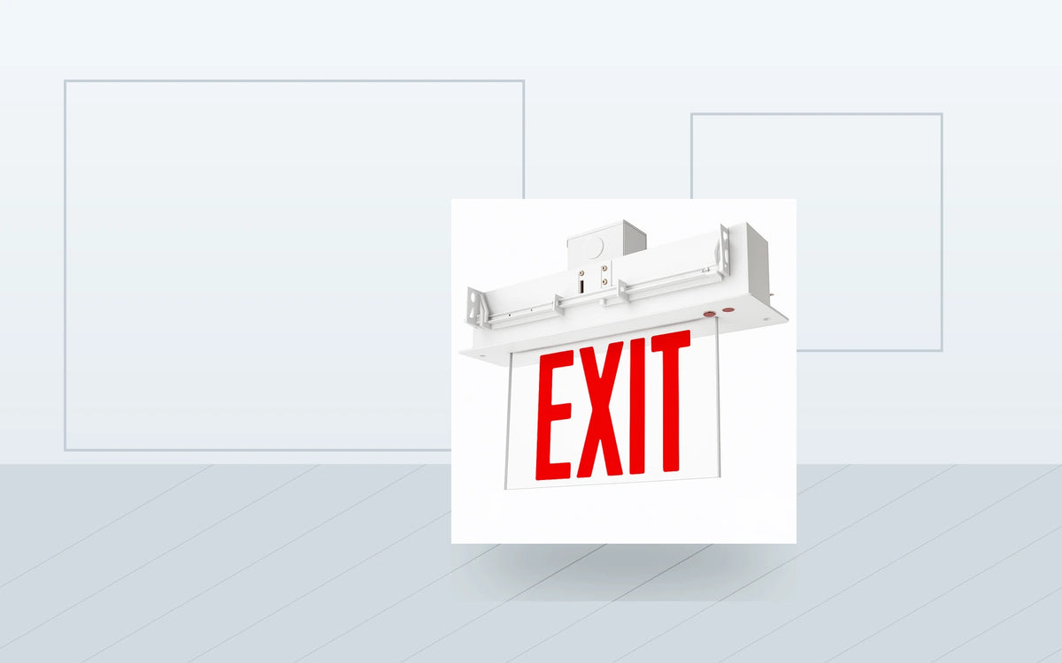 Exit Signs application image for Edge-Lit LED Exit Sign - Universal Mount (Aluminum)