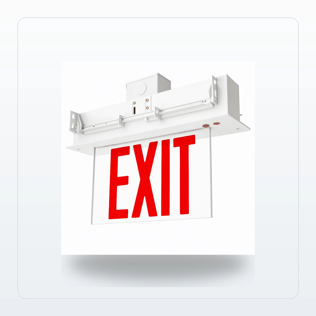 Edge-Lit LED Exit Sign - Universal Mount (Aluminum) for Unlimited Lights