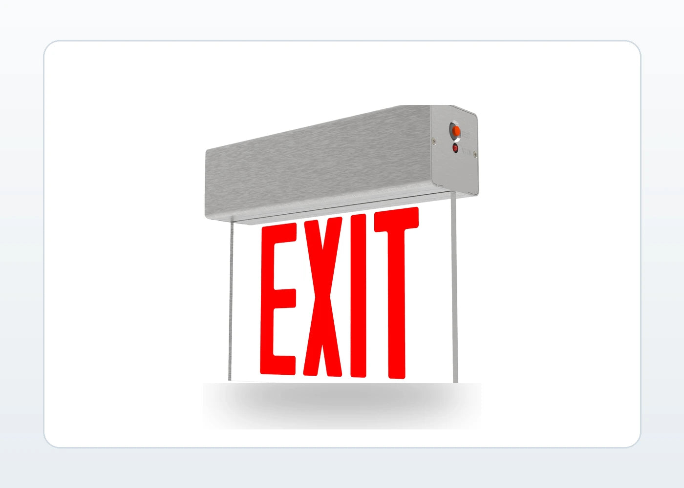 Edge-Lit LED Exit Sign - Universal Mount (Aluminum) product detail image