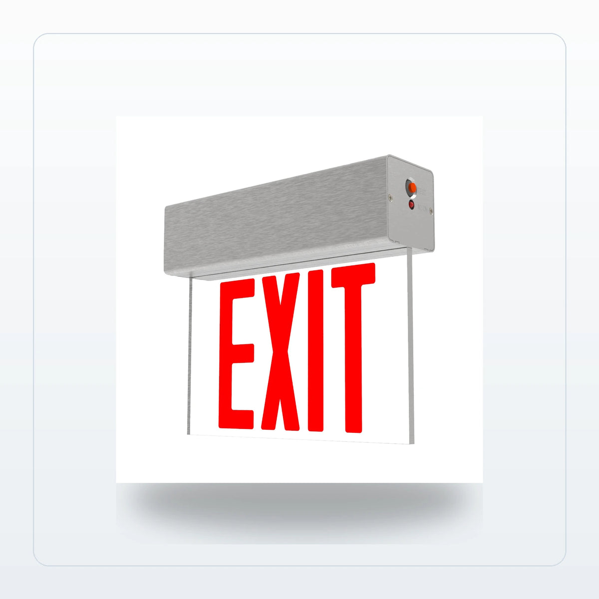Edge-Lit LED Exit Sign - Universal Mount (Aluminum) for Unlimited Lights