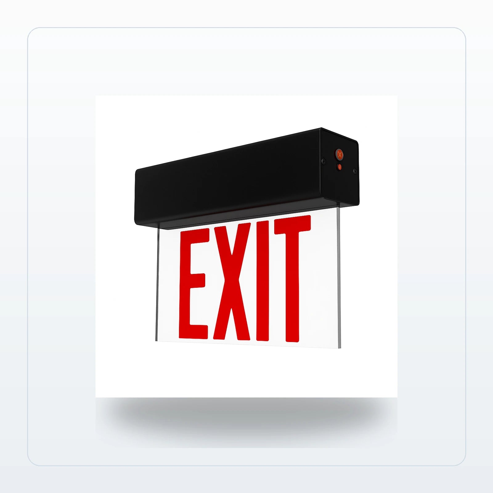 Edge-Lit LED Exit Sign - Universal Mount (Aluminum) for Unlimited Lights