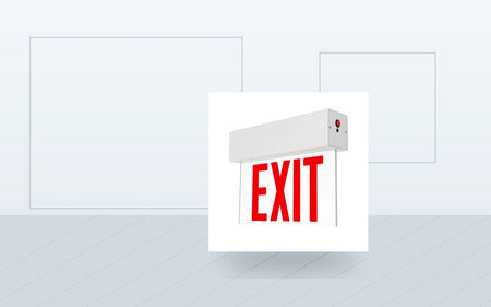 Exit Signs application image for Edge-Lit LED Exit Sign - Universal Mount (Aluminum)