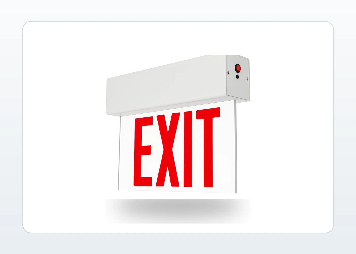 Edge-Lit LED Exit Sign - Universal Mount (Aluminum) product detail image