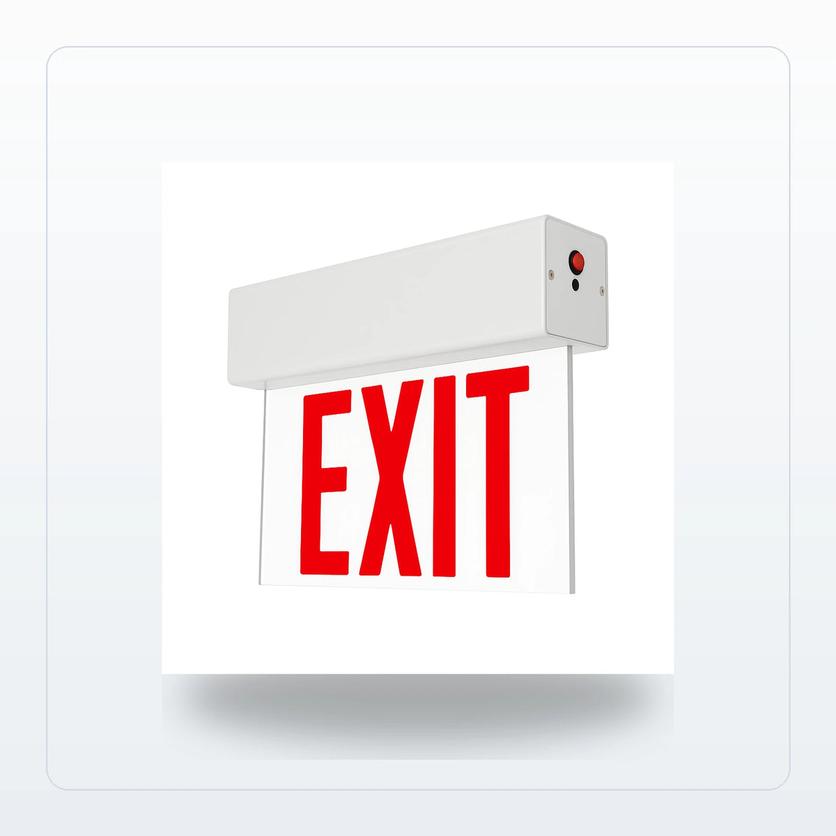 Edge-Lit LED Exit Sign - Universal Mount (Aluminum) for Unlimited Lights