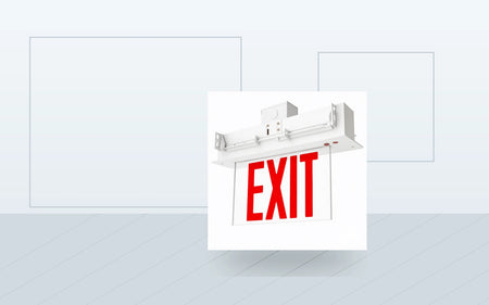 Exit Signs application image for Edge-Lit LED Exit Sign - Universal Mount (Aluminum)