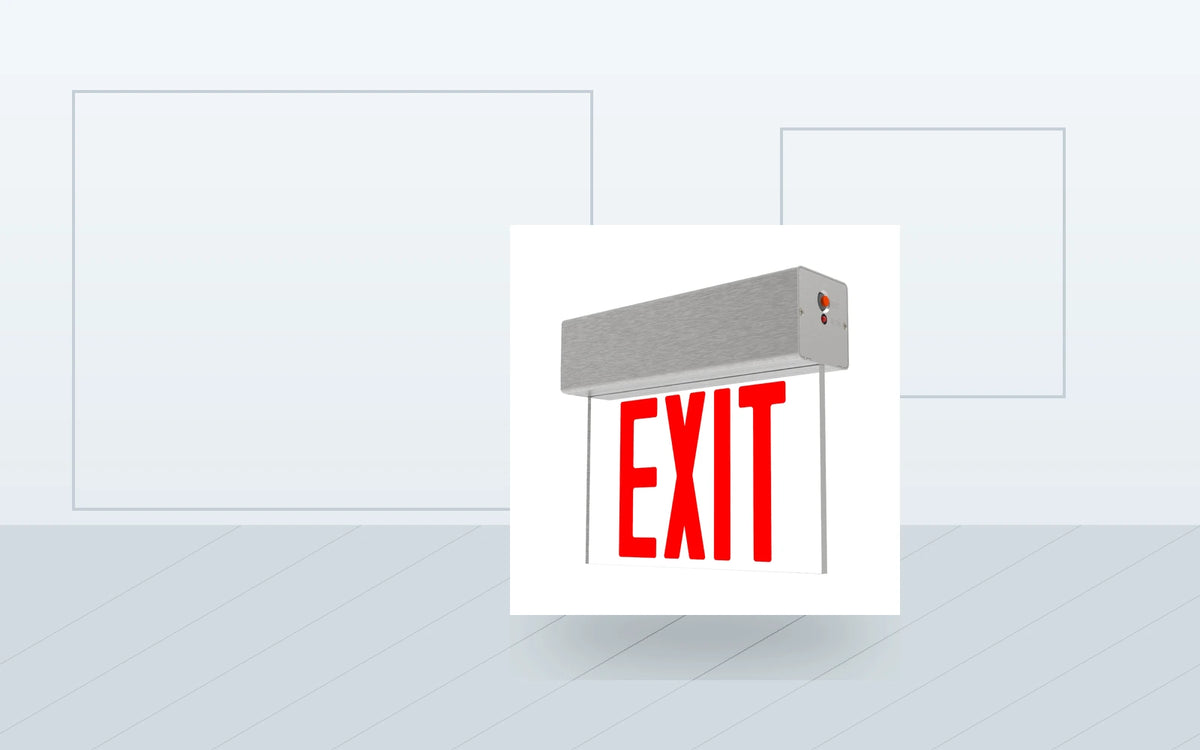Exit Signs application image for Edge-Lit LED Exit Sign - Universal Mount (Aluminum)
