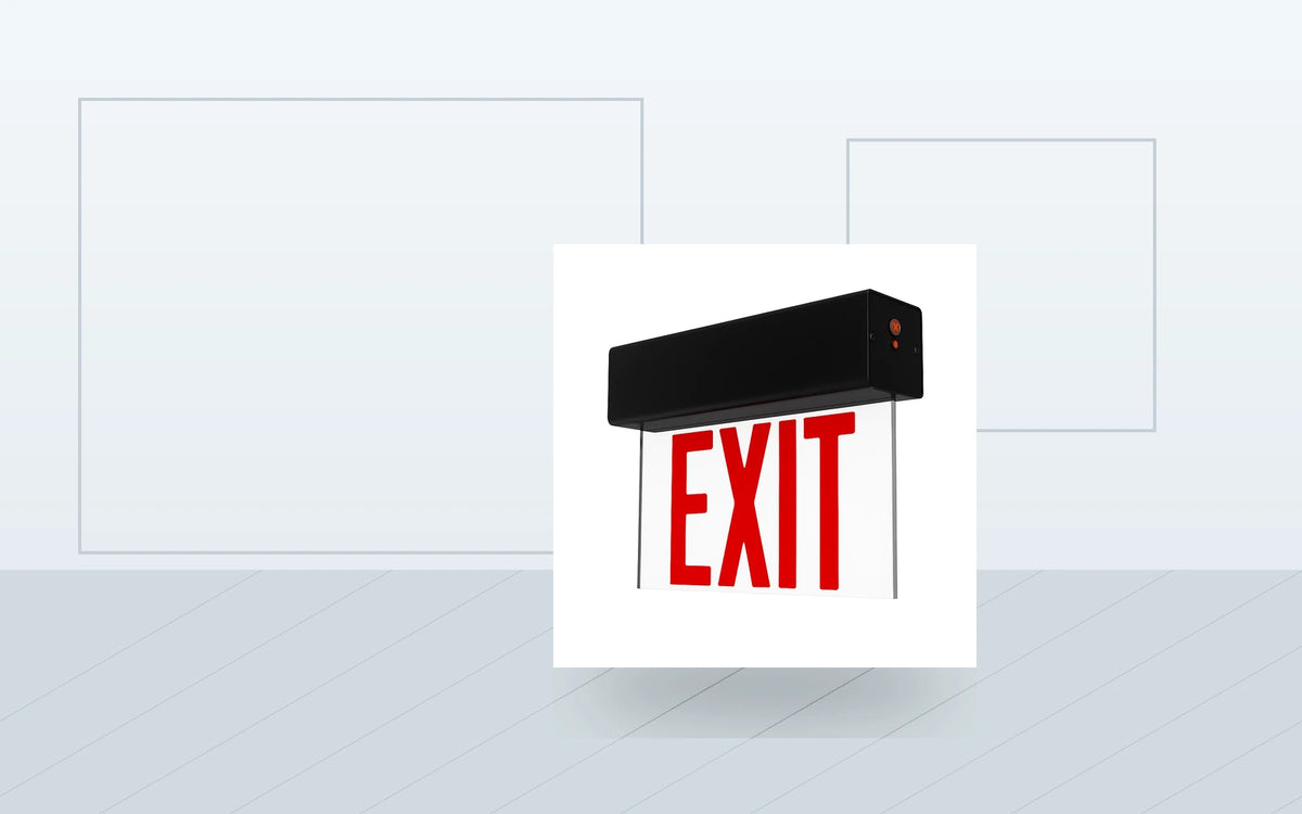 Exit Signs application image for Edge-Lit LED Exit Sign - Universal Mount (Aluminum)