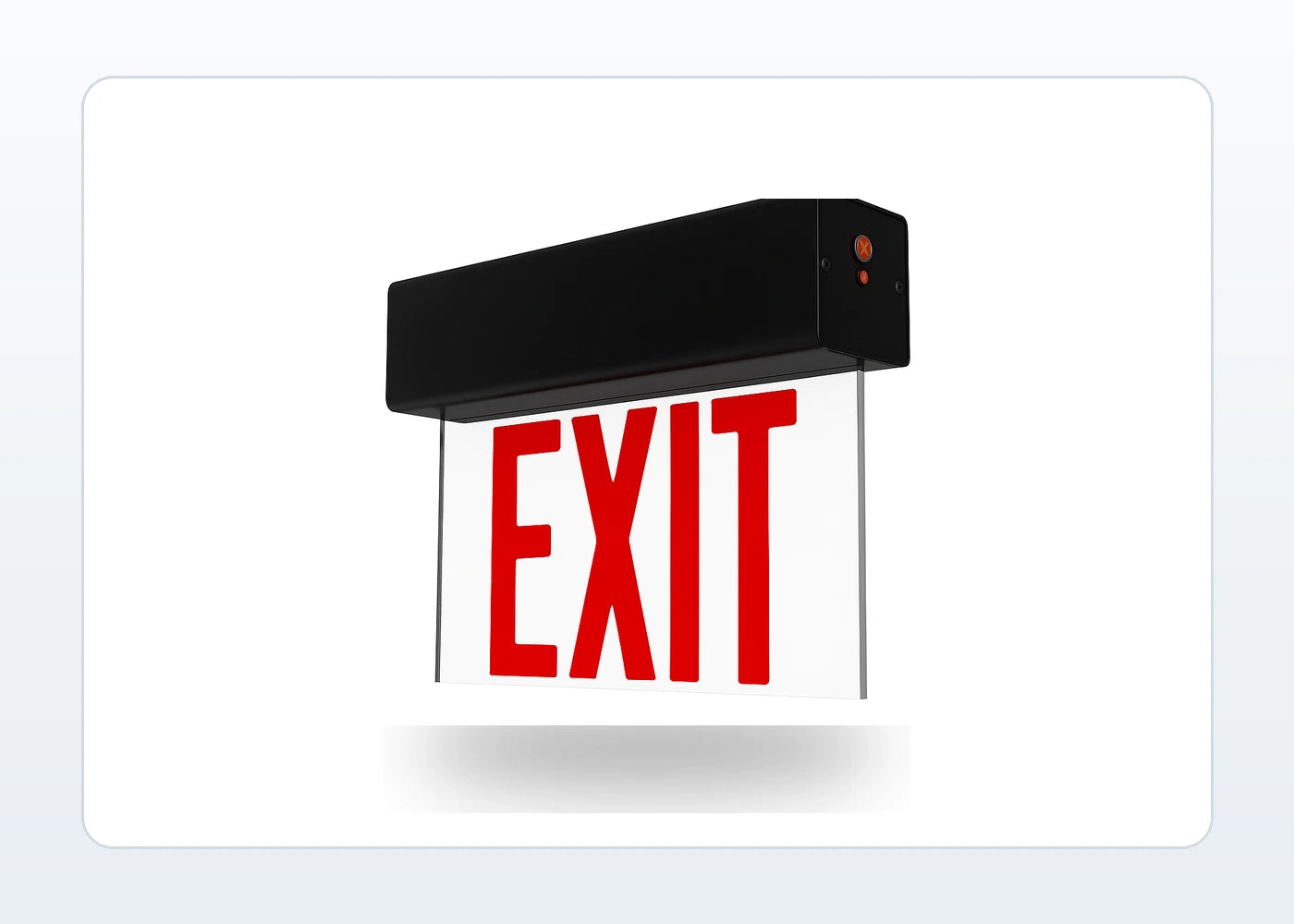 Edge-Lit LED Exit Sign - Universal Mount (Aluminum) product detail image