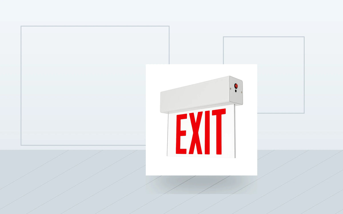 Exit Signs application image for Edge-Lit LED Exit Sign - Universal Mount (Aluminum)