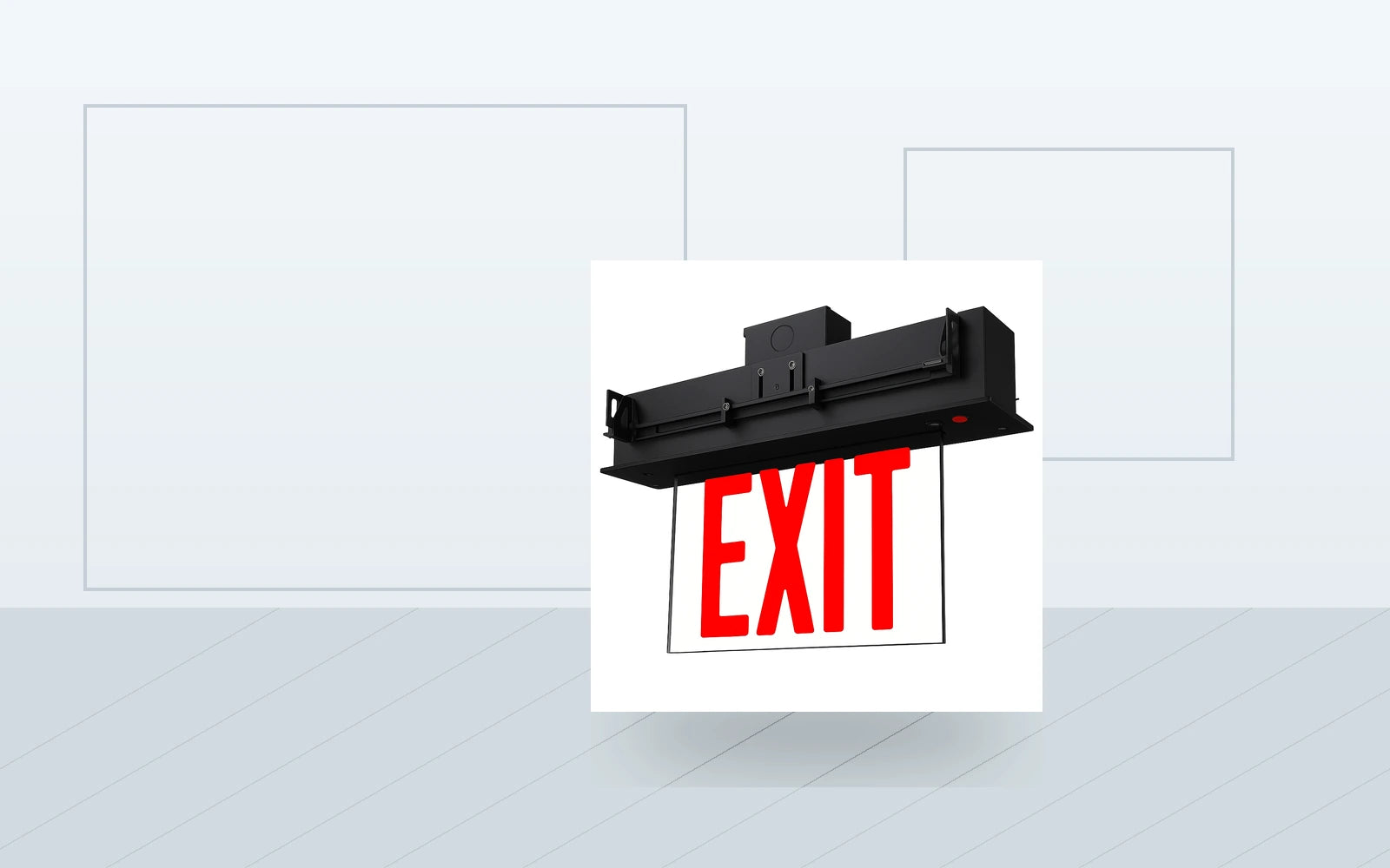 Exit Signs application image for Edge-Lit LED Exit Sign - Universal Mount (Aluminum)