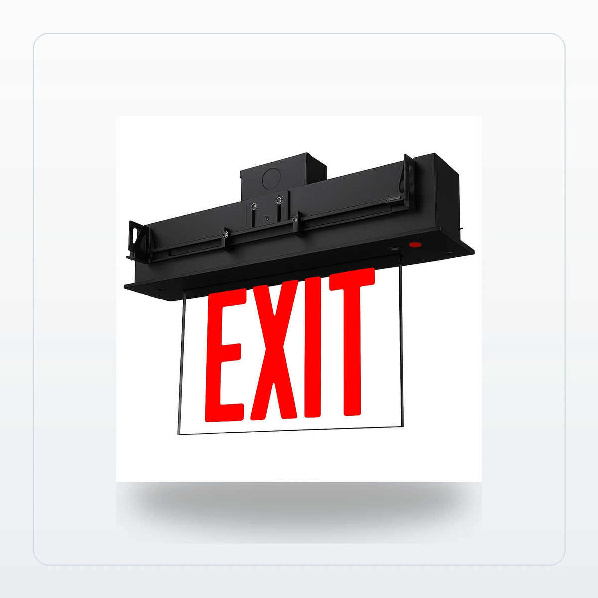Edge-Lit LED Exit Sign - Universal Mount (Aluminum) for Unlimited Lights