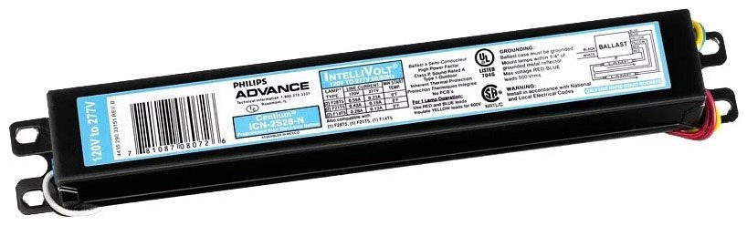 Advance ICN2S54N35I Electronic Ballast 2 Lamp F54T5/Ho 120-277V