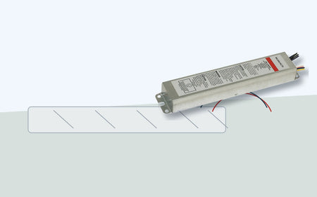 Ballasts and Drivers application image for Low-Profile Fluorescent Emergency Ballast - 500 Lumens, UL 924, Time Delay