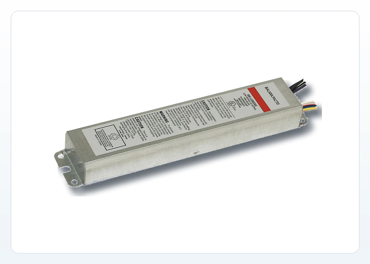 Low-Profile Fluorescent Emergency Ballast - 500 Lumens, UL 924, Time Delay product detail image