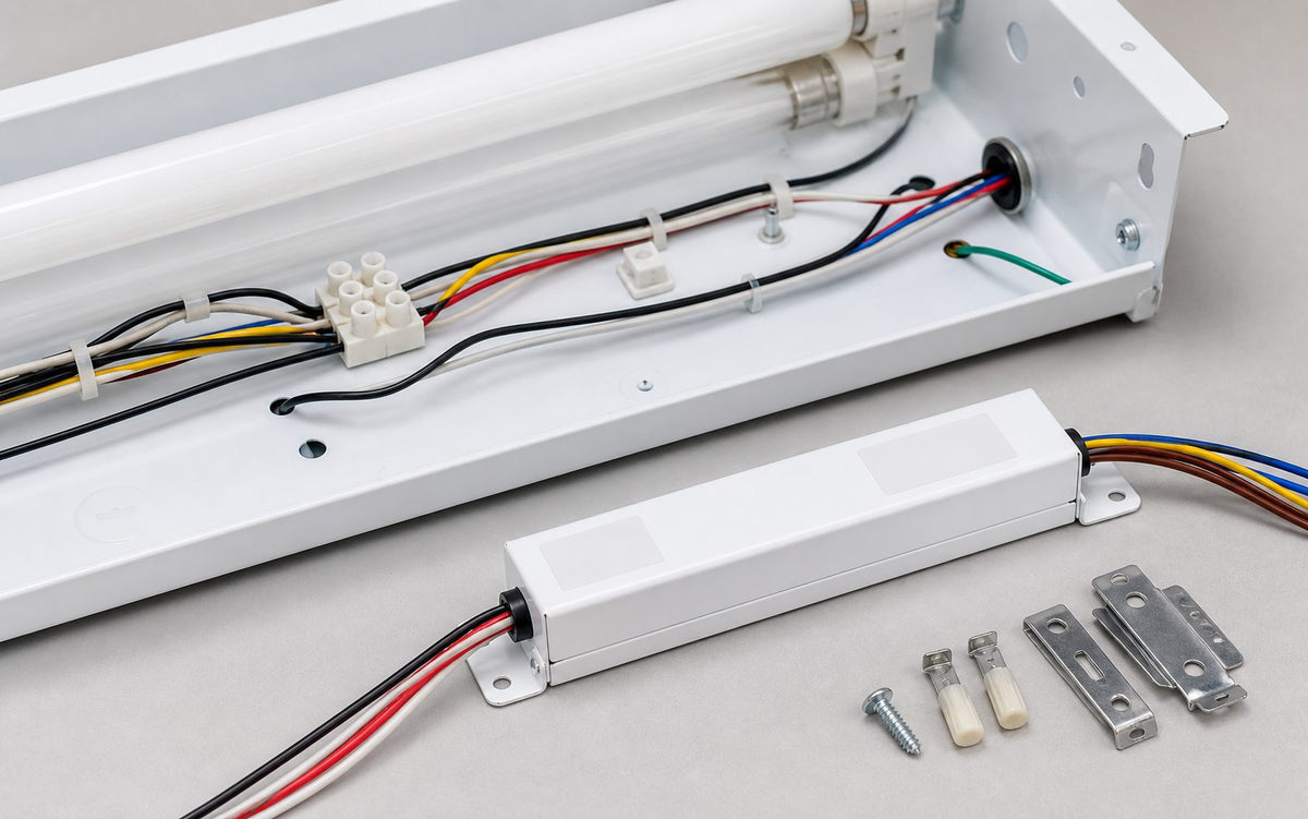 Fluorescent Emergency Ballast - 500 Lumens with Time Delay