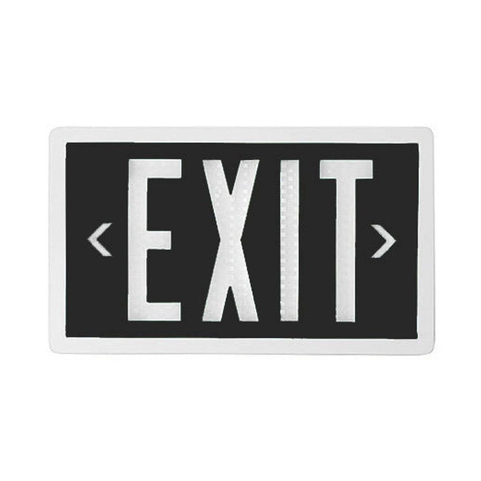 Black Self Luminous Tritium Exit Sign - Unlimited Lights Project Ready product image