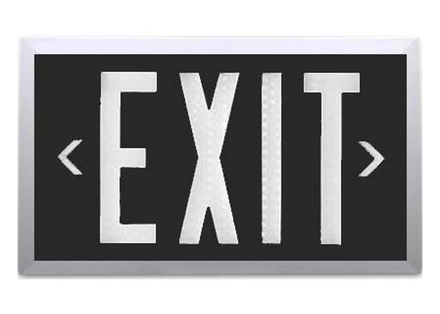 Black Self Luminous Tritium Exit Sign - Unlimited Lights Project Ready real product detail photo