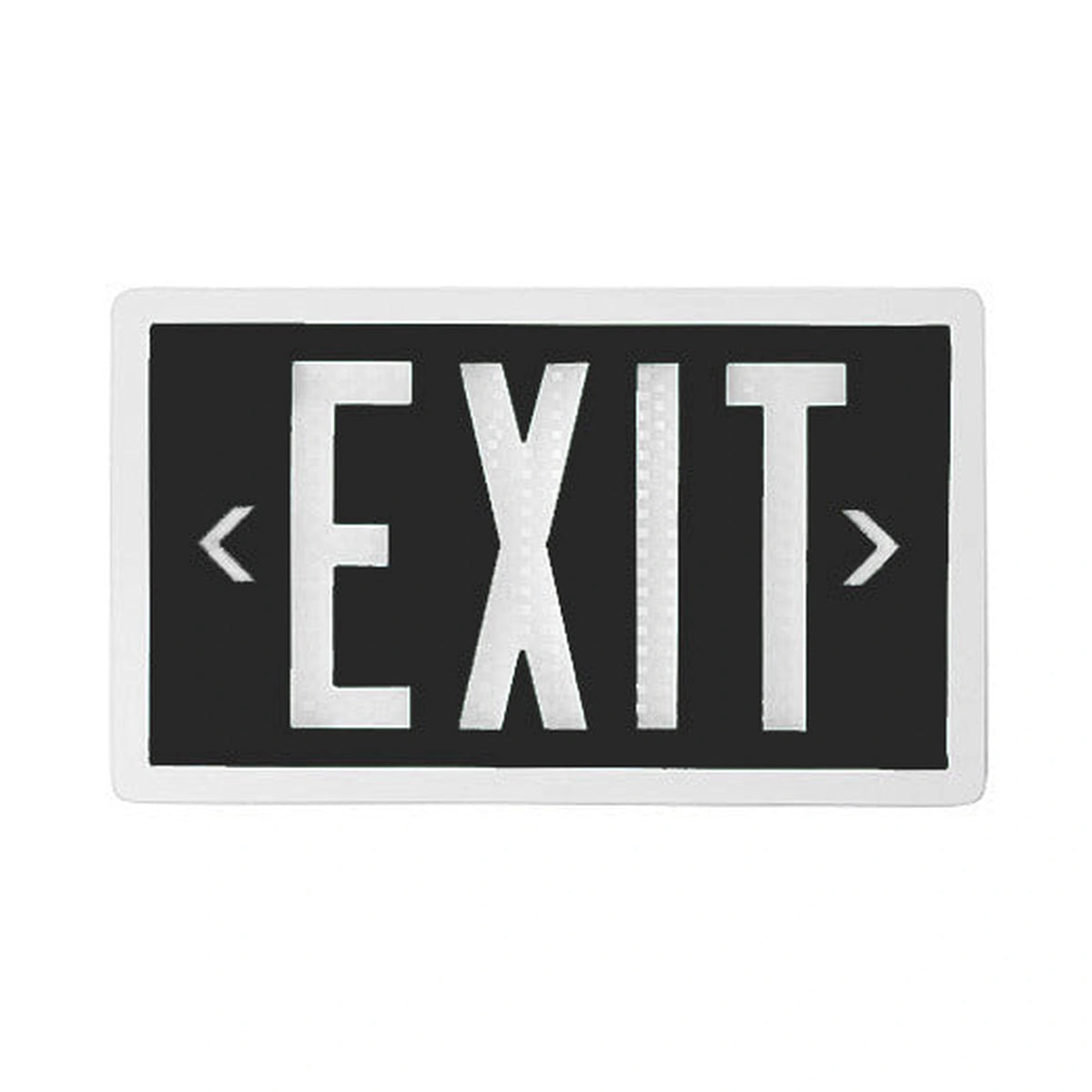 Black Self Luminous Tritium Exit Sign - Unlimited Lights Project Ready real product photo