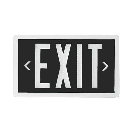 Black Self Luminous Tritium Exit Sign - Unlimited Lights Project Ready real product photo