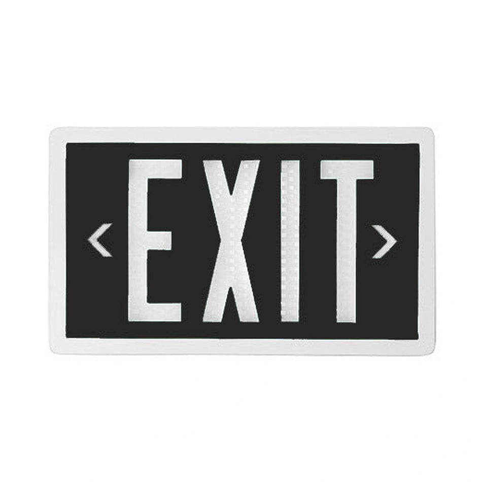 Black Self Luminous Tritium Exit Sign - Unlimited Lights Project Ready real product photo