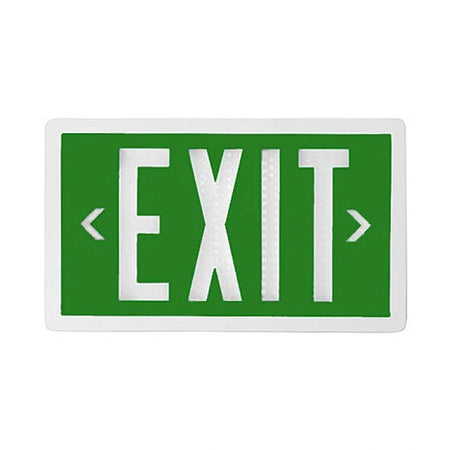 Green Self Luminous Tritium Exit Sign - Unlimited Lights Project Ready real product photo