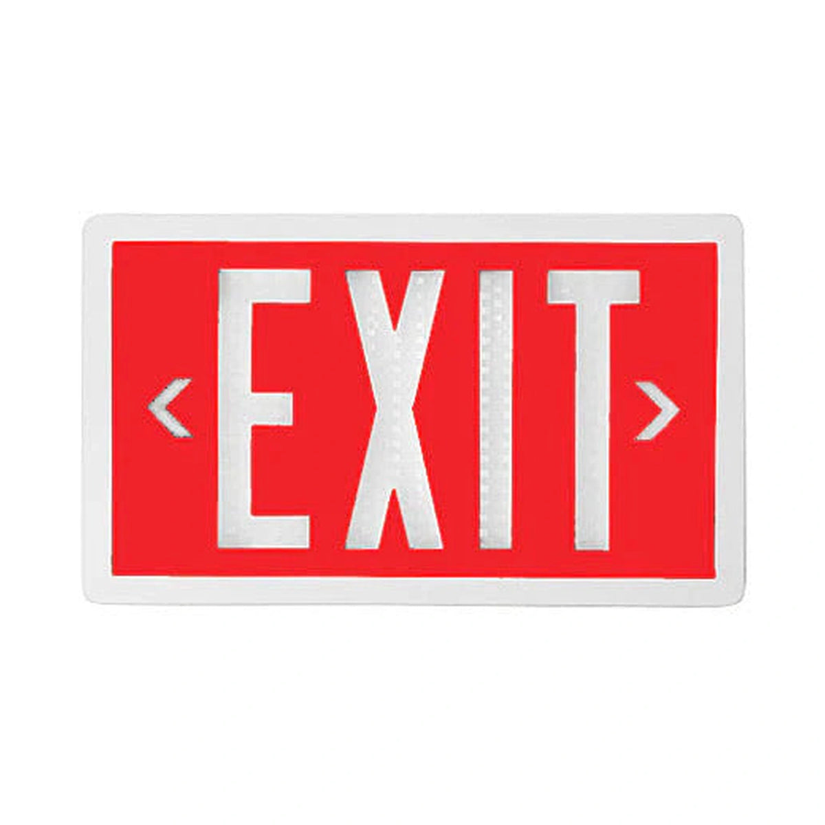 Red Self Luminous Tritium Exit Sign - Unlimited Lights Project Ready real product photo