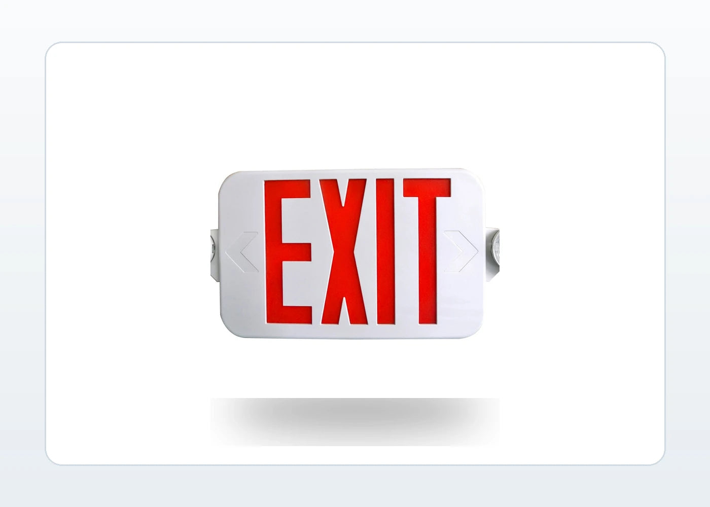 Low-Profile LED Exit and Emergency Combo Unit - Red or Green product detail image