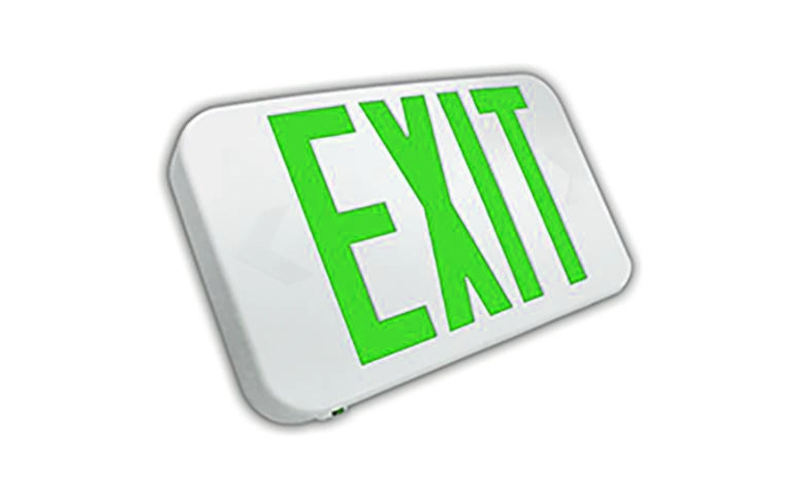 Remote-Capable LED Exit Sign - Field-Selectable Red/Green - Unlimited Lights Project Ready alternate real product photo