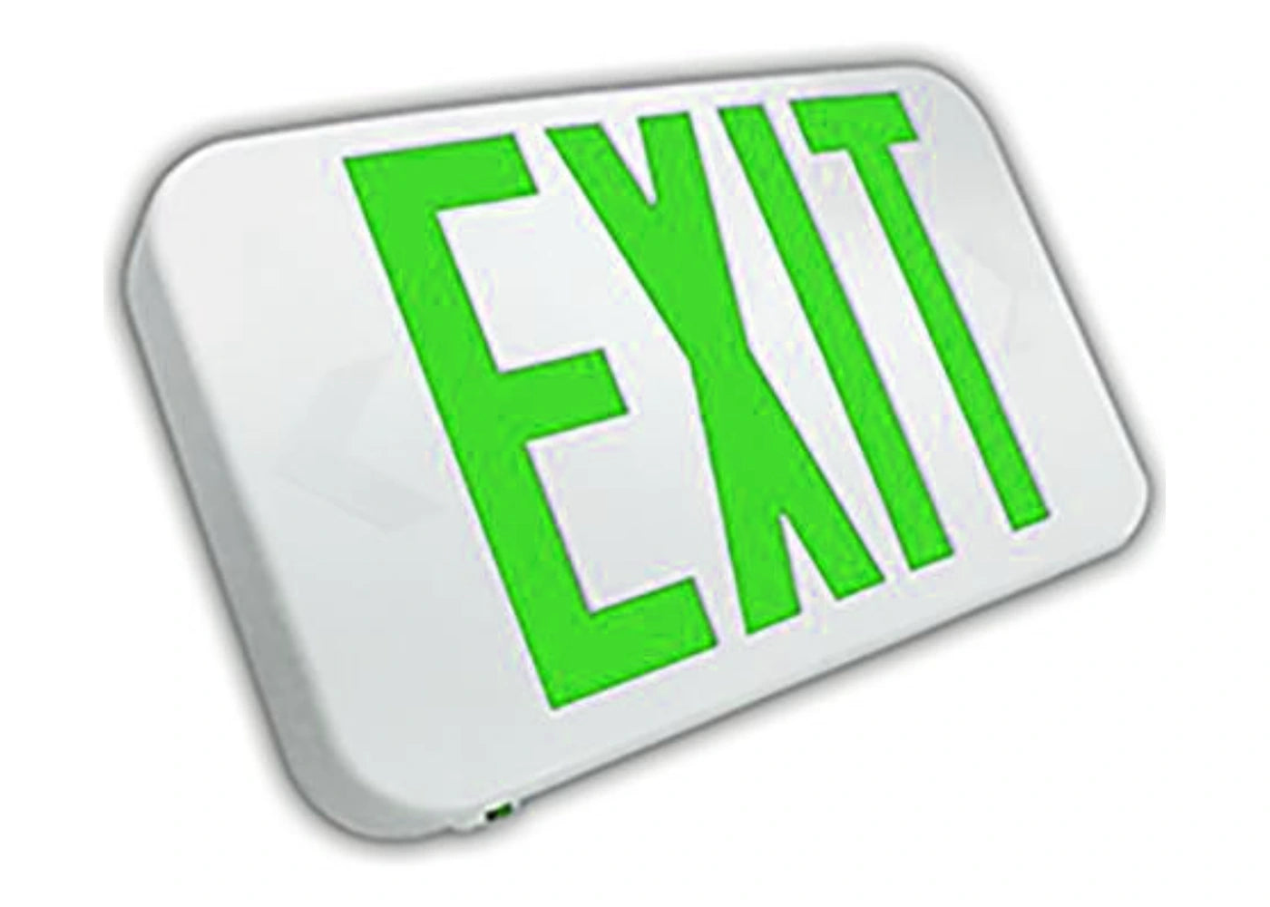 Remote-Capable LED Exit Sign - Field-Selectable Red/Green - Unlimited Lights Project Ready real product detail photo