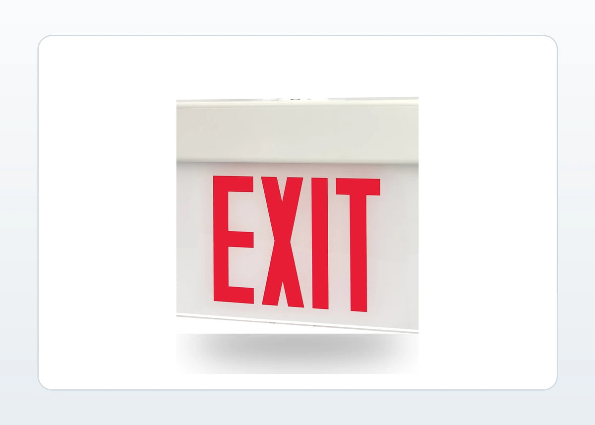 Edge-Lit LED Exit Sign - Surface & Recessed Mounting product detail image