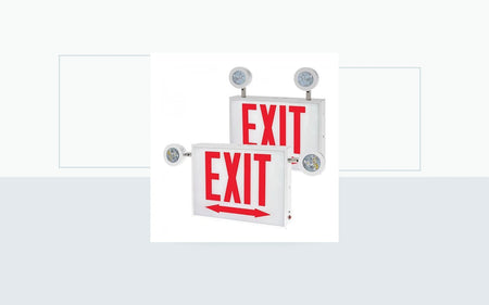 Exit Sign and Emergency Light Combos application image for Chicago-Approved Steel LED Exit & Emergency Combo - Battery Backup