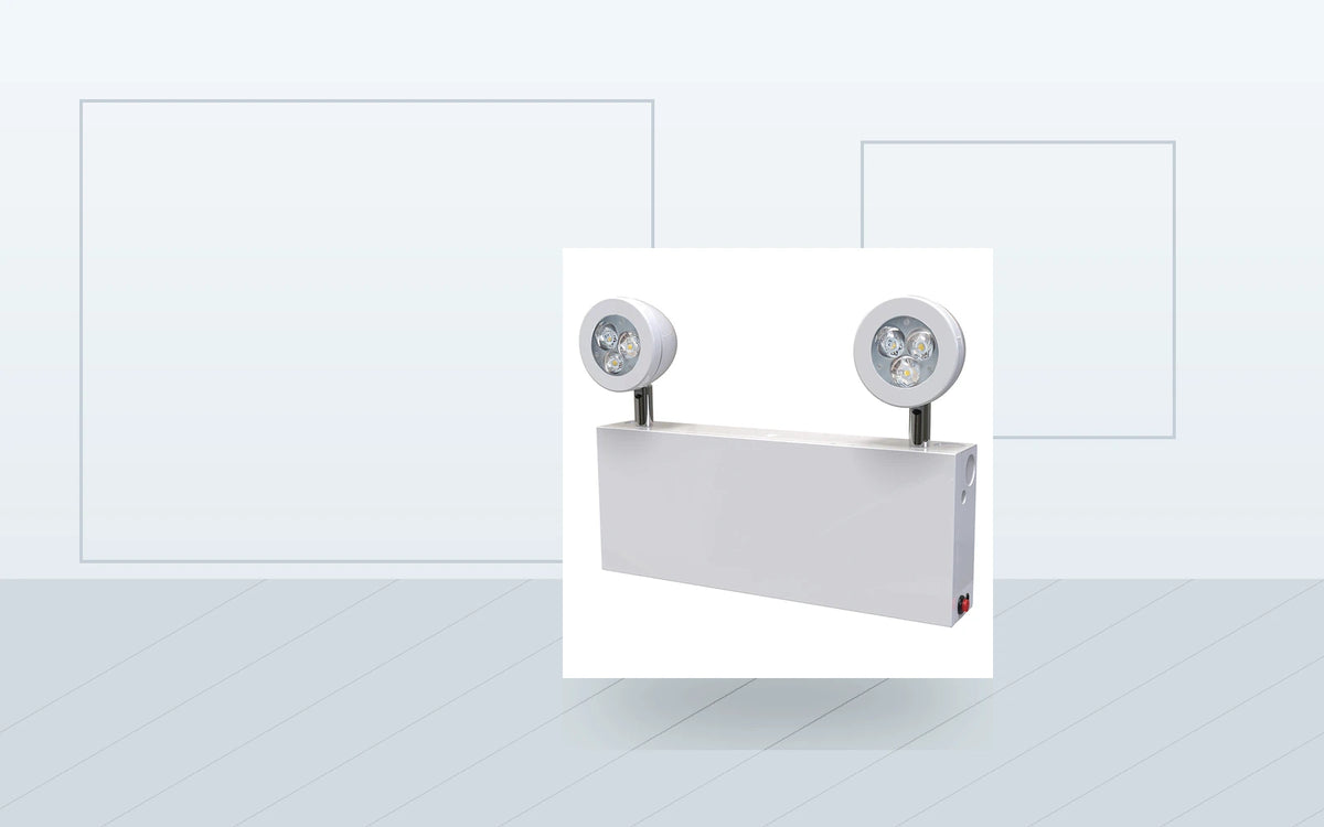 Emergency Lights application image for Chicago Steel LED Emergency Unit - Dual Heads, 3 LED Per Head - Unlimited Lights Project Ready