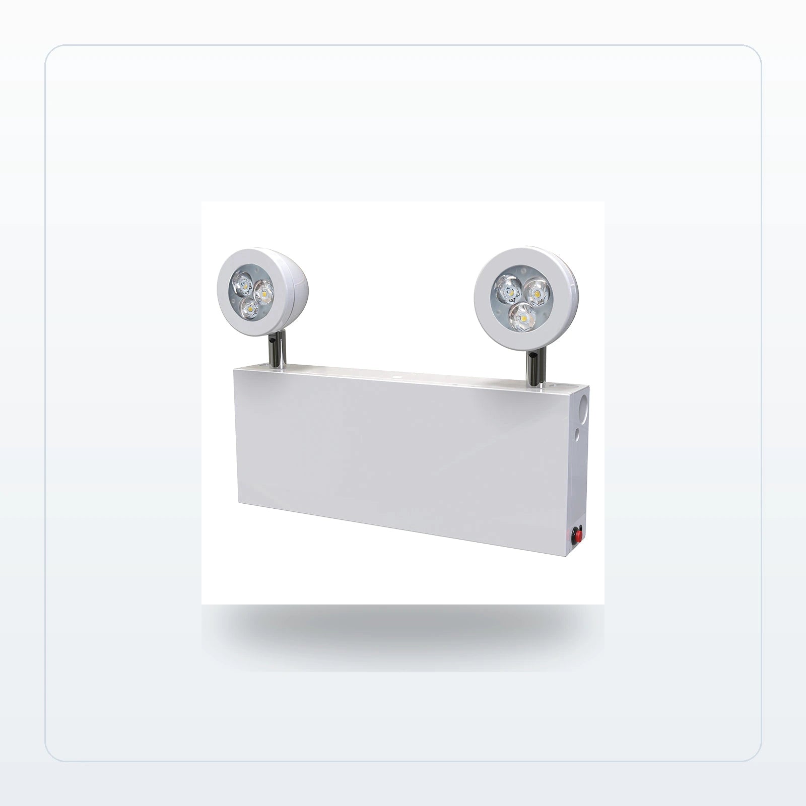 Chicago Steel LED Emergency Unit - Dual Heads, 3 LED Per Head - Unlimited Lights Project Ready for Unlimited Lights