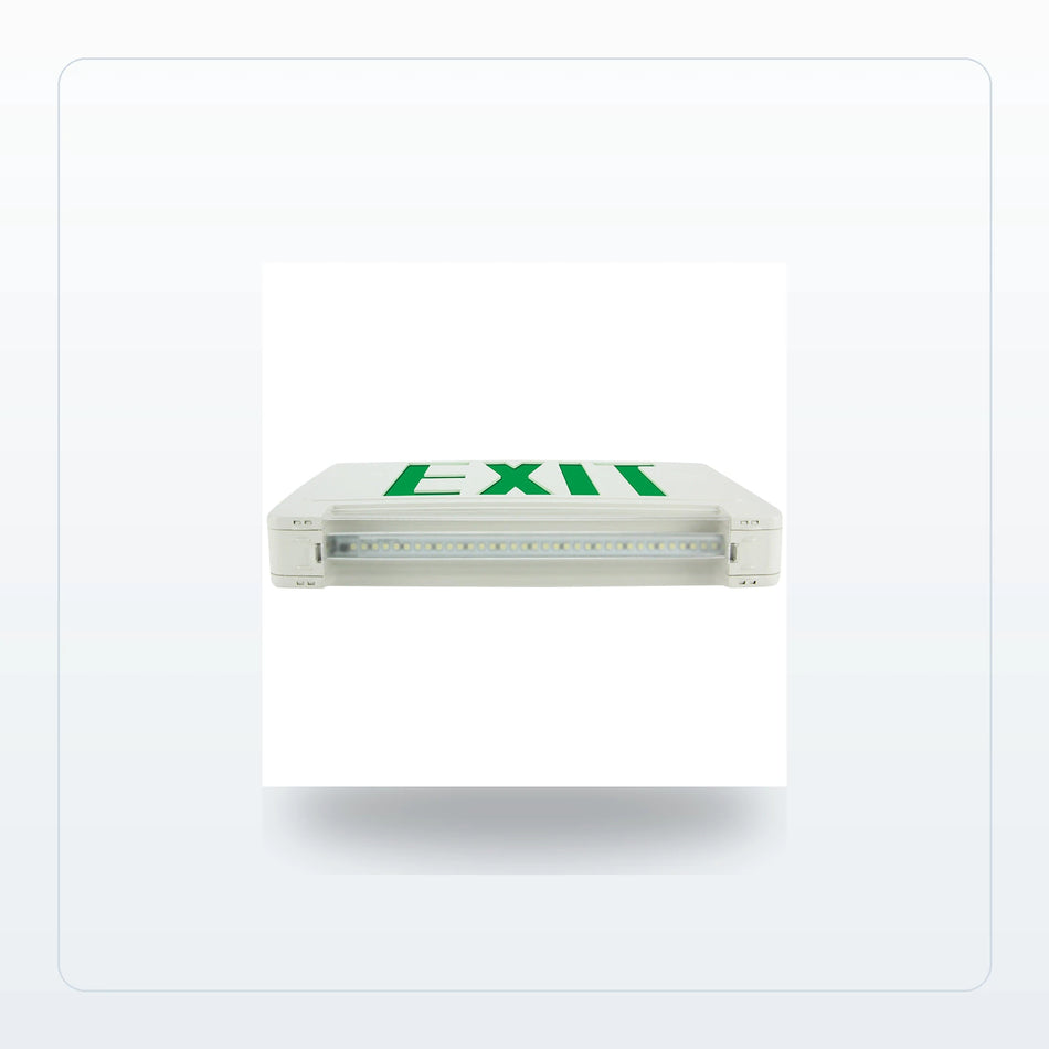 LED Exit Sign with Adjustable Light-Bar - Low Profile, Remote Capable for Unlimited Lights